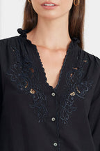Camilla Blouse in Black - Che Cose Belle