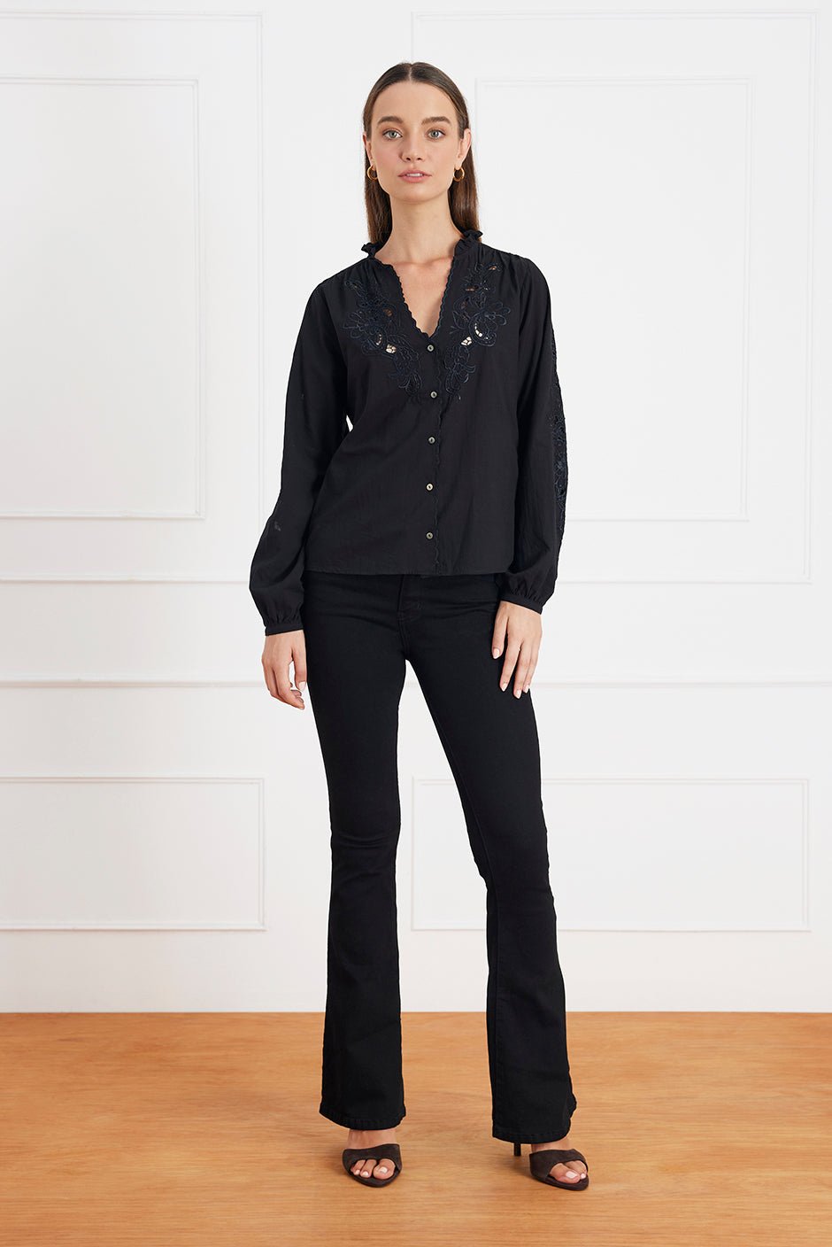 Camilla Blouse in Black - Che Cose Belle