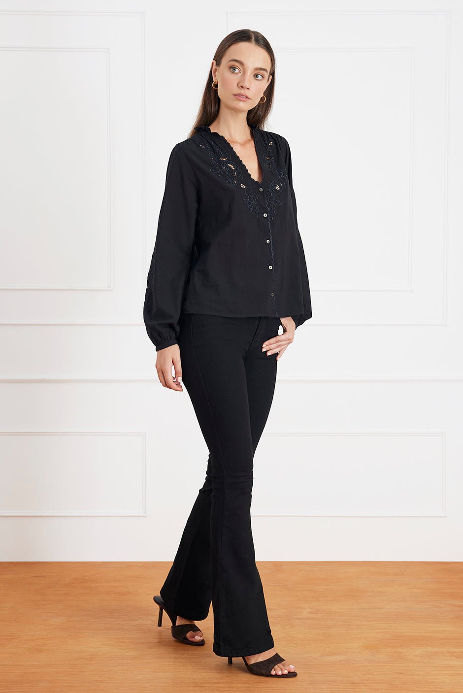 Camilla Blouse in Black - Che Cose Belle