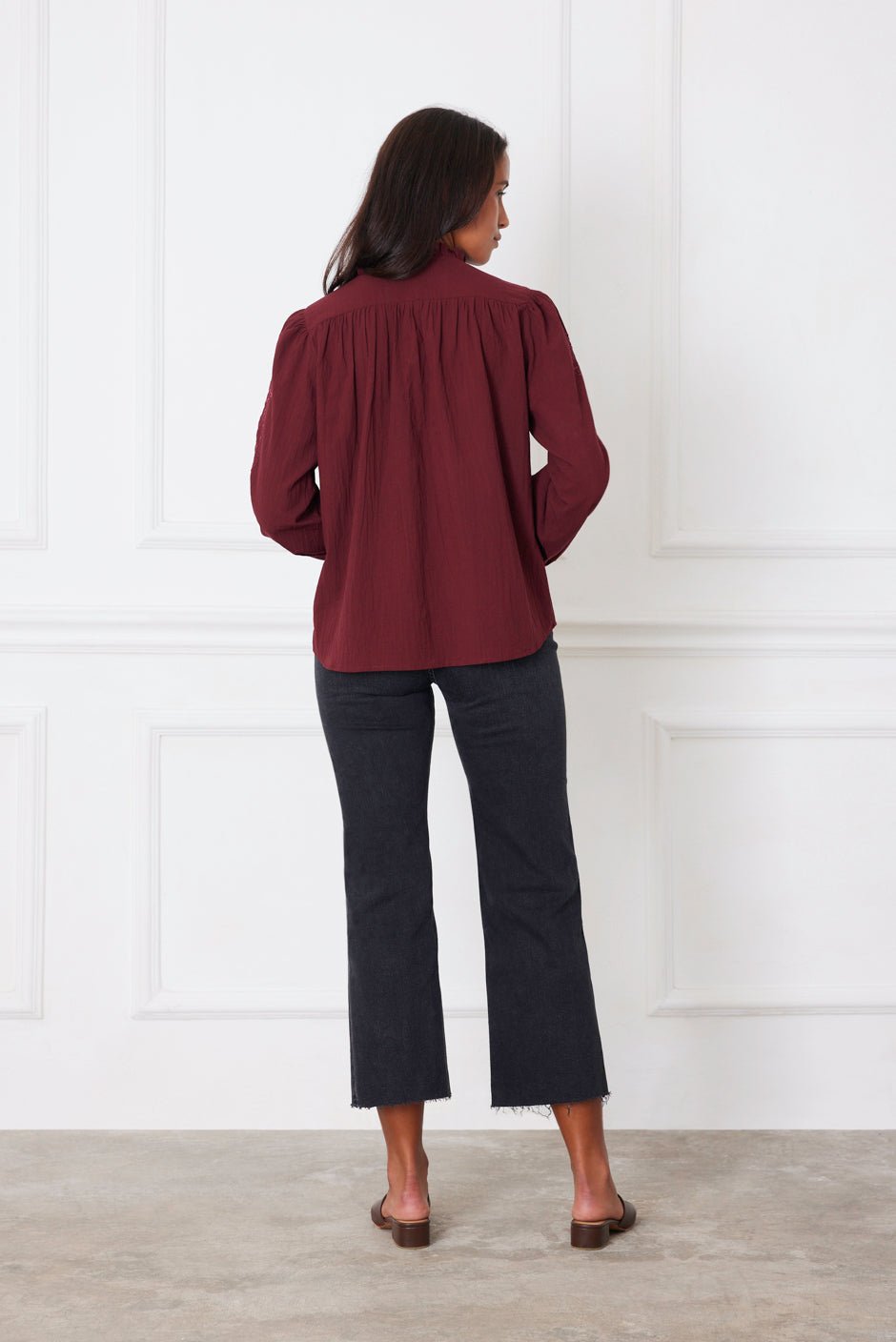 Camilla Blouse in Cranberry - Che Cose Belle