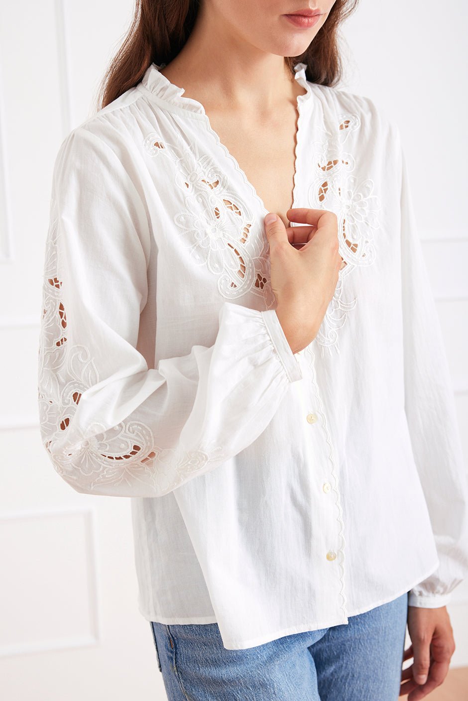 Camilla Blouse in Off White - Che Cose Belle