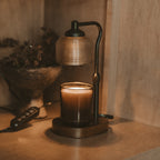 Candle Warmer Lamp with Wood Base - Che Cose Belle