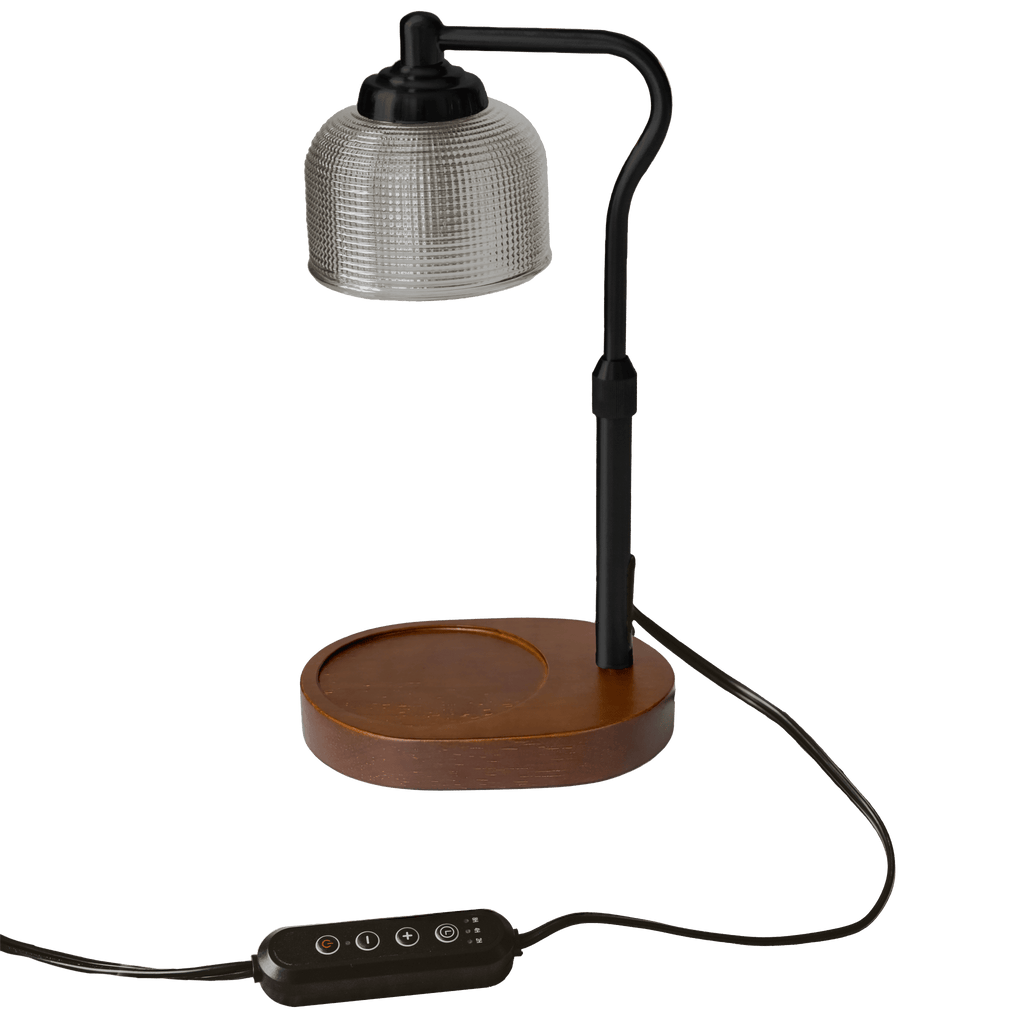Candle Warmer Lamp with Wood Base - Che Cose Belle