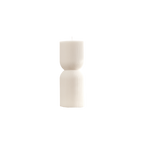 Ribbed Hourglass Pillar Candle