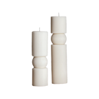 Roman Ribbed Pillar Candle