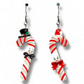 Candy Cane Couple Earrings by 50's Vintage Dame x Lipstick & Chrome - Che Cose Belle