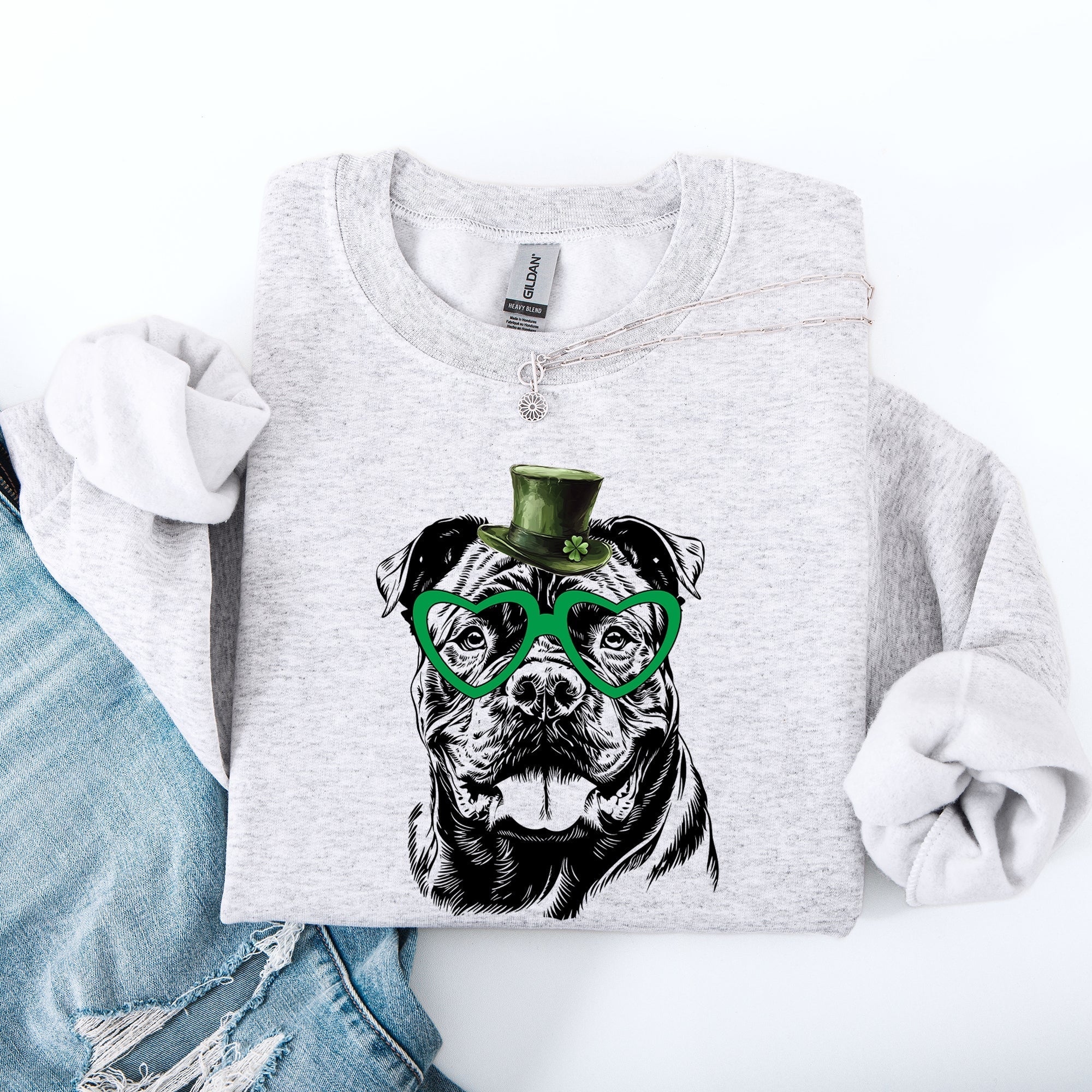 Cane Corso, Adorable Dog, St Patrick's Day, Lucky, Irish Sweatshirt - Che Cose Belle