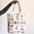 Canvas Beach Tote Bag, Top Handle Shoulder Tote Bags - Che Cose Belle
