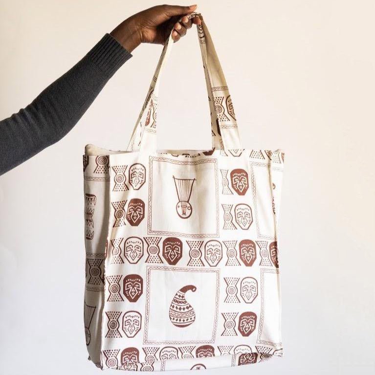 Canvas Beach Tote Bag, Top Handle Shoulder Tote Bags - Che Cose Belle
