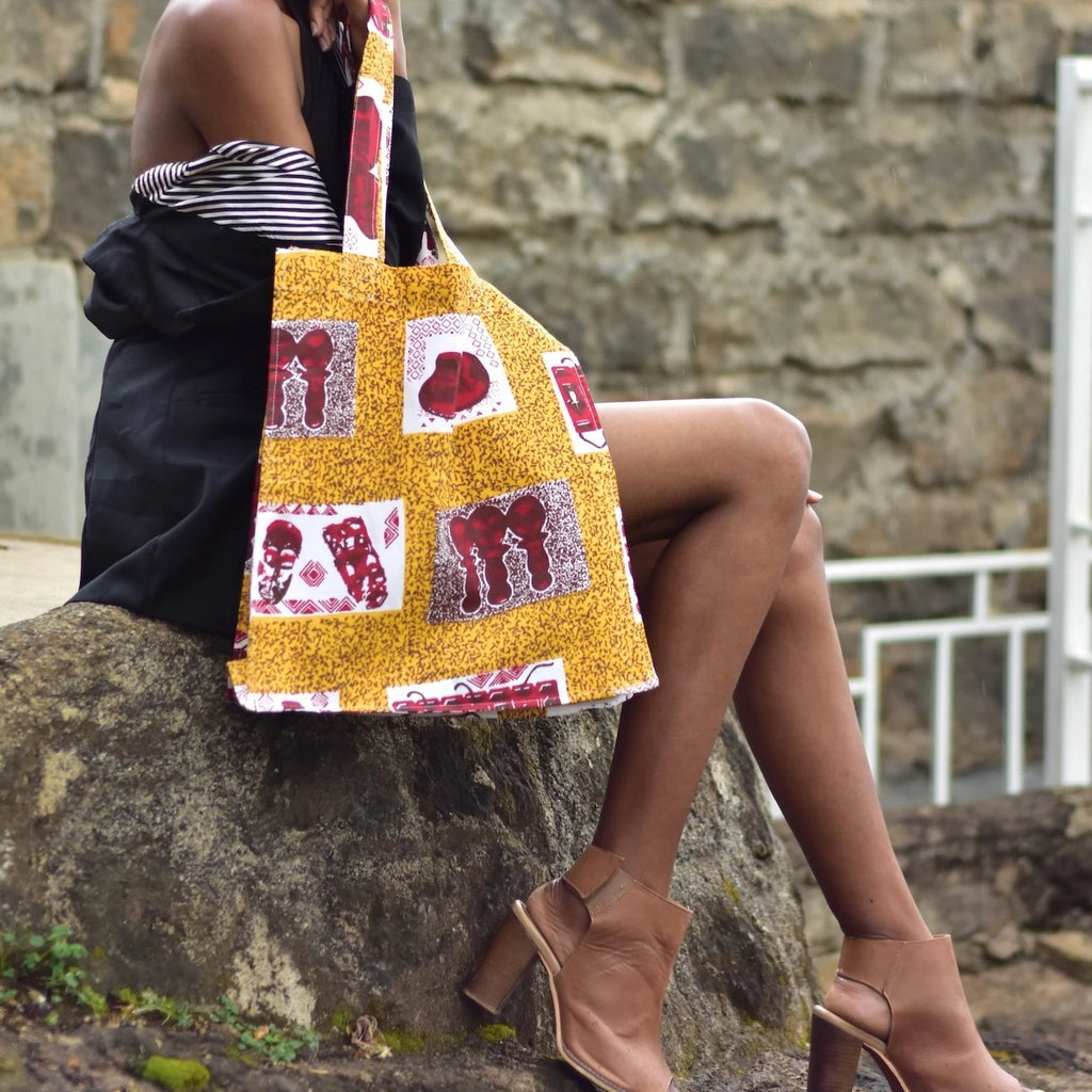 Canvas Beach Tote Bag, Top Handle Shoulder Tote Bags - Che Cose Belle