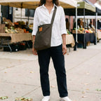 Canvas Carry-All Crossbody Bag for Men & Women | Amani - Che Cose Belle