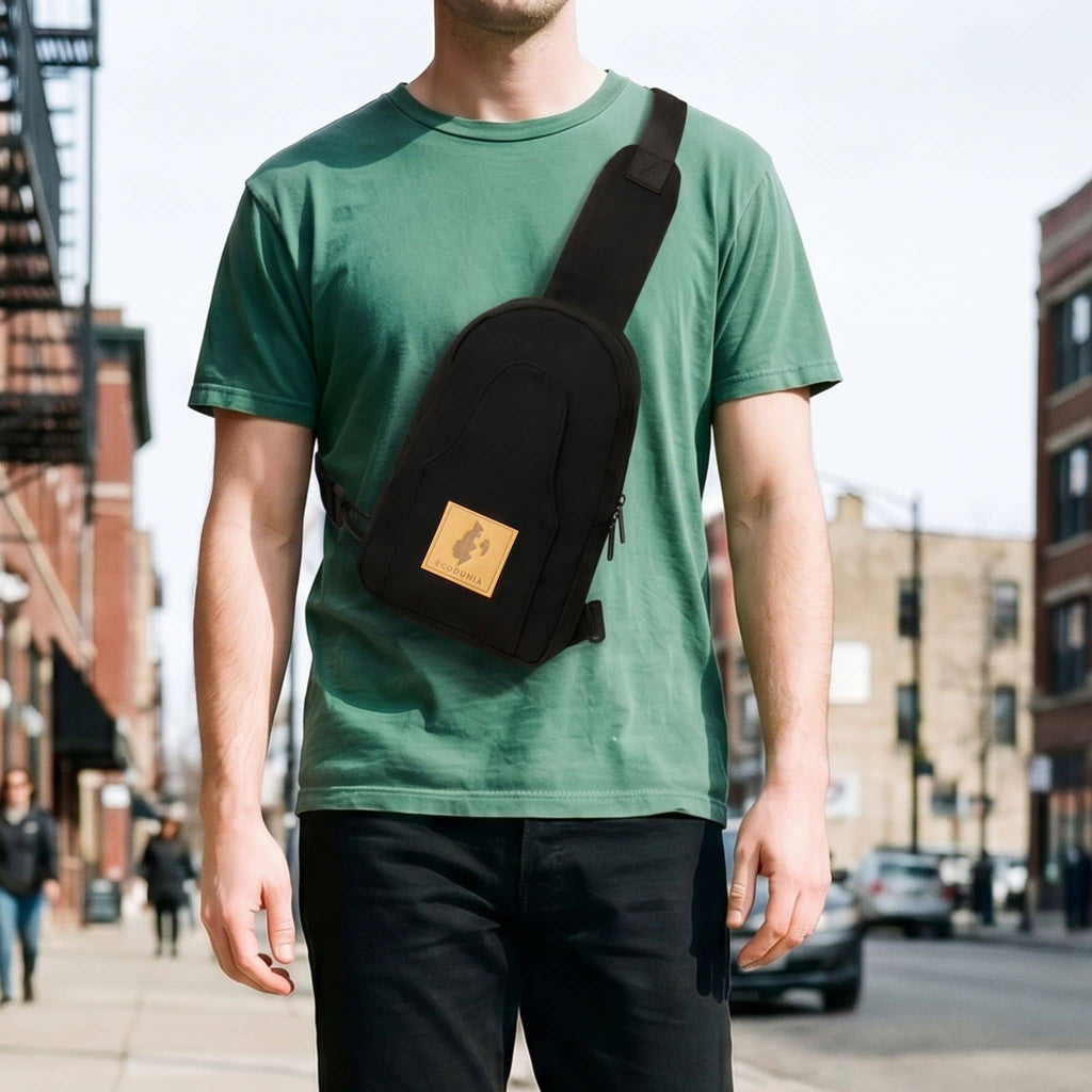 Canvas Crossbody Sling Bag for Women Men | Buru Small Sling Bag Chest Bag - Che Cose Belle