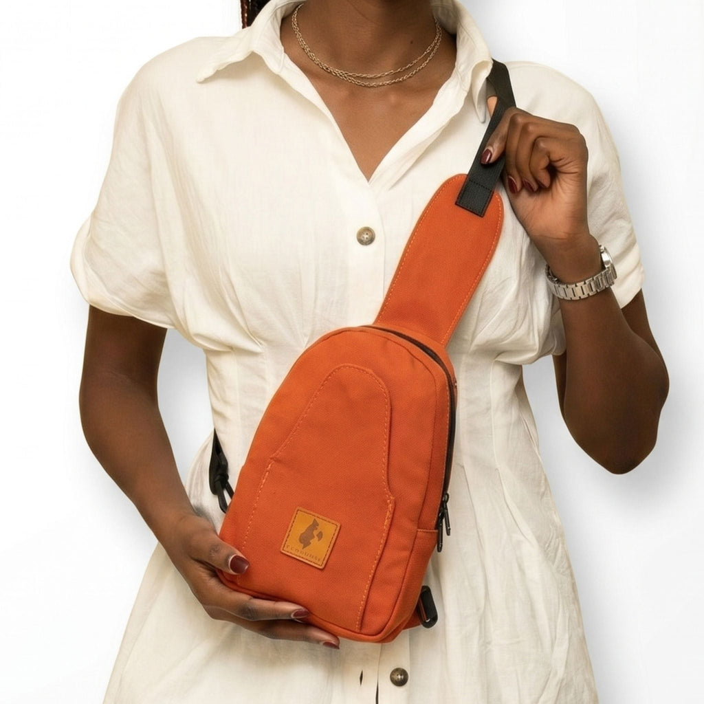 Canvas Crossbody Sling Bag for Women Men | Buru Small Sling Bag Chest Bag - Che Cose Belle