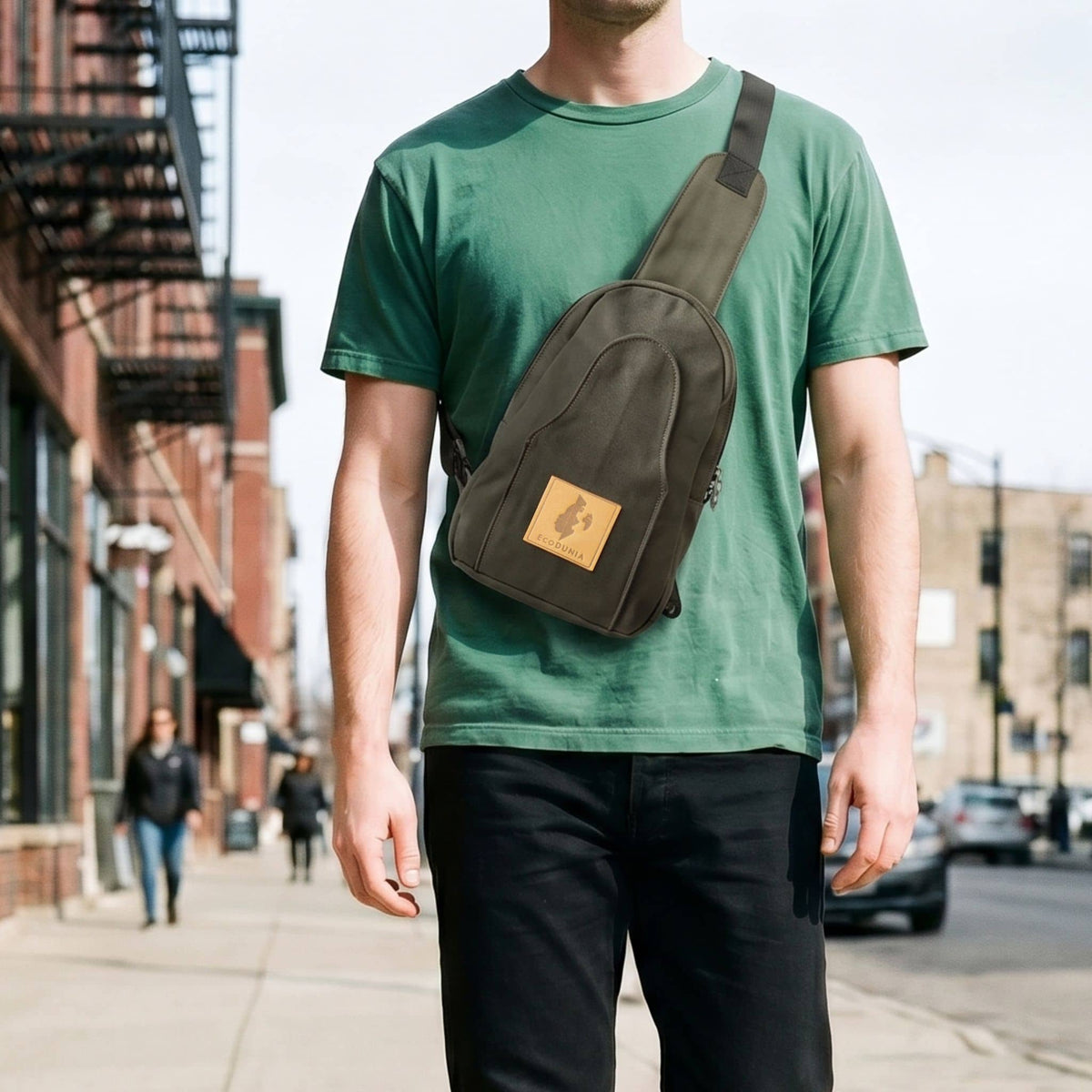 Canvas Crossbody Sling Bag for Women Men | Buru Small Sling Bag Chest Bag - Che Cose Belle