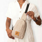 Canvas Crossbody Sling Bag for Women Men | Buru Small Sling Bag Chest Bag - Che Cose Belle