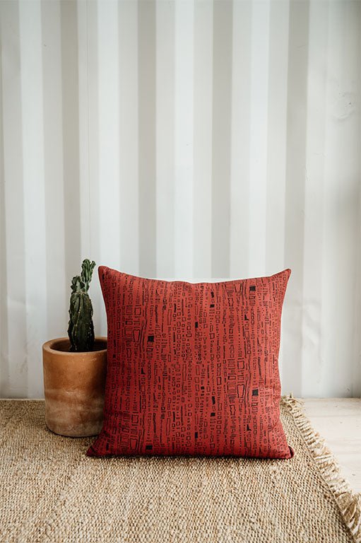 Capistrano in Dark Saffron 24" x 24" Pillow - Che Cose Belle
