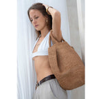 Caramel Raffia Beach Tote Bag - Che Cose Belle