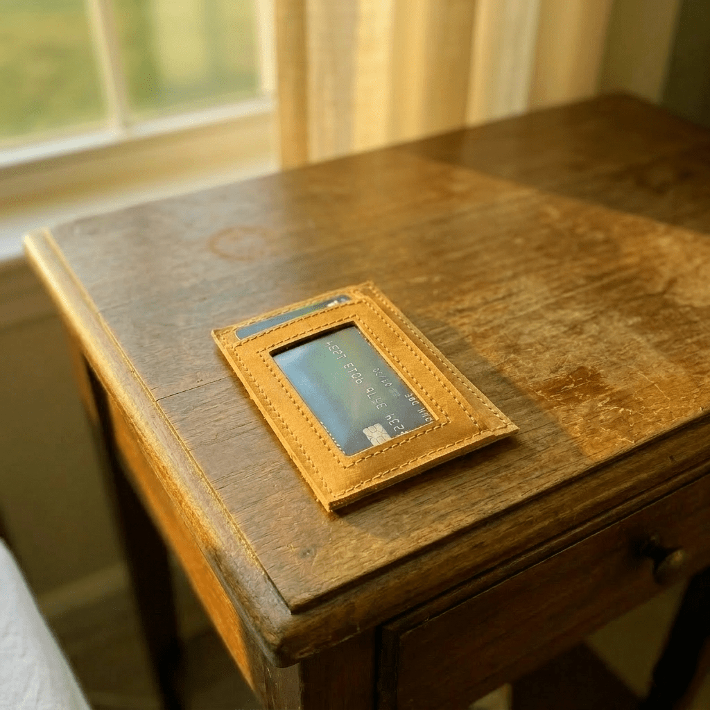 Card Holder Wallet in Amber - Che Cose Belle