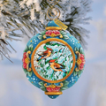 Cardinal Companions Sculpted Hand-Painted Christmas Ornament by G. DeBrekht - Wildlife Holiday Decor - 6102418 - Che Cose Belle