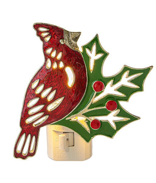 Cardinal & Holly Night Light - Che Cose Belle