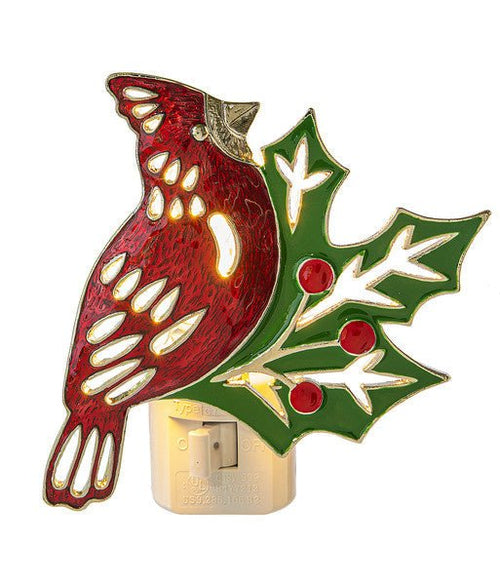 Cardinal & Holly Night Light - Che Cose Belle