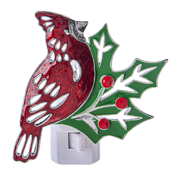 Cardinal & Holly Night Light - Che Cose Belle