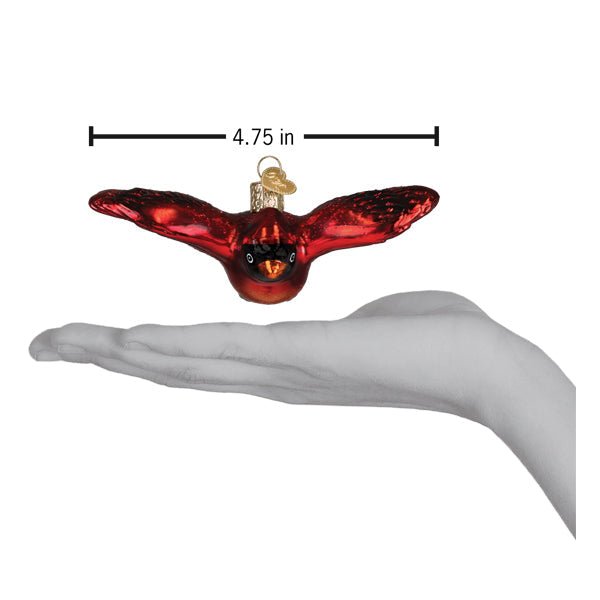 Cardinal In Flight Ornament - Che Cose Belle