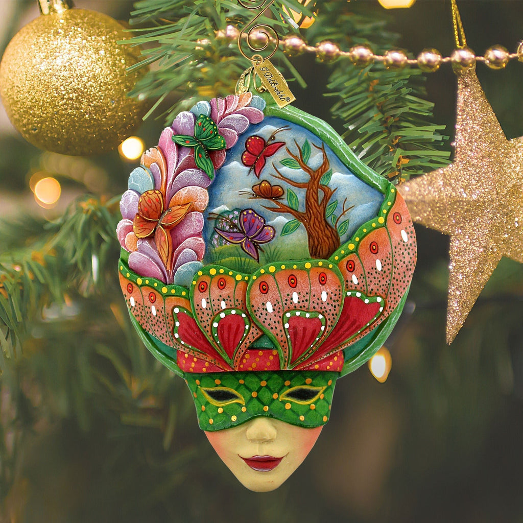 Carnival Mask Sculpted Ornament by G. DeBrekht - 621144 - Che Cose Belle