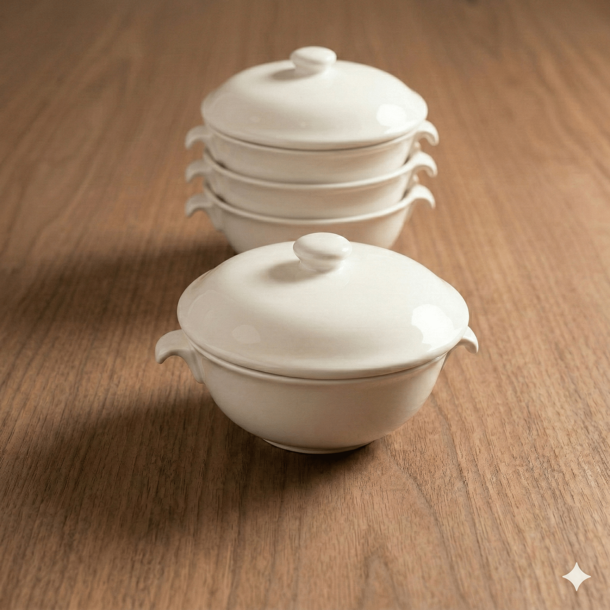 Carol Soup Bowl with Lid - Set of 4 - Che Cose Belle
