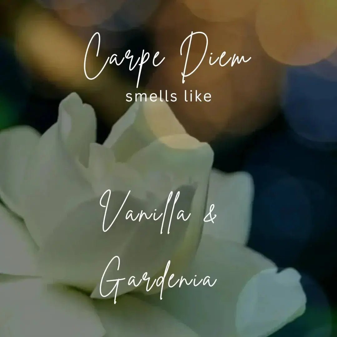 Carpe Diem Coconut Soy Luxury Candle – Clean Non-Toxic Soy Candle for Inspired, Elevated Living (Vanilla & Gardenia) - Che Cose Belle
