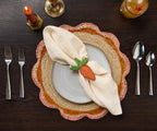 Carrot Napkin Ring – 3.5” Handwoven Iraca Palm – Artisan Spring Table Decor from Colombia - Che Cose Belle
