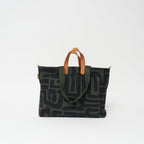 Carryall Bag - Safari Kuba with Red Beaded Heart - Che Cose Belle