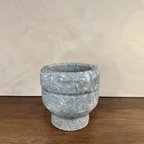 Carved Stone Pedestal Bowl - Che Cose Belle