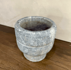 Carved Stone Pedestal Bowl - Che Cose Belle