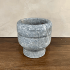 Carved Stone Pedestal Bowl - Che Cose Belle
