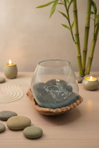 Carved Wooden Hand and Molten Glass Terrarium - Che Cose Belle