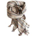 Casablanca Sustainable Striped Turkish Towel / Blanket Beige - Che Cose Belle