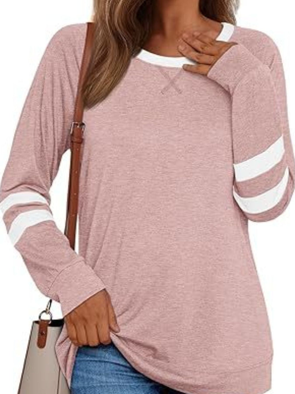 Casual Striped Round Neck T-Shirt - Che Cose Belle