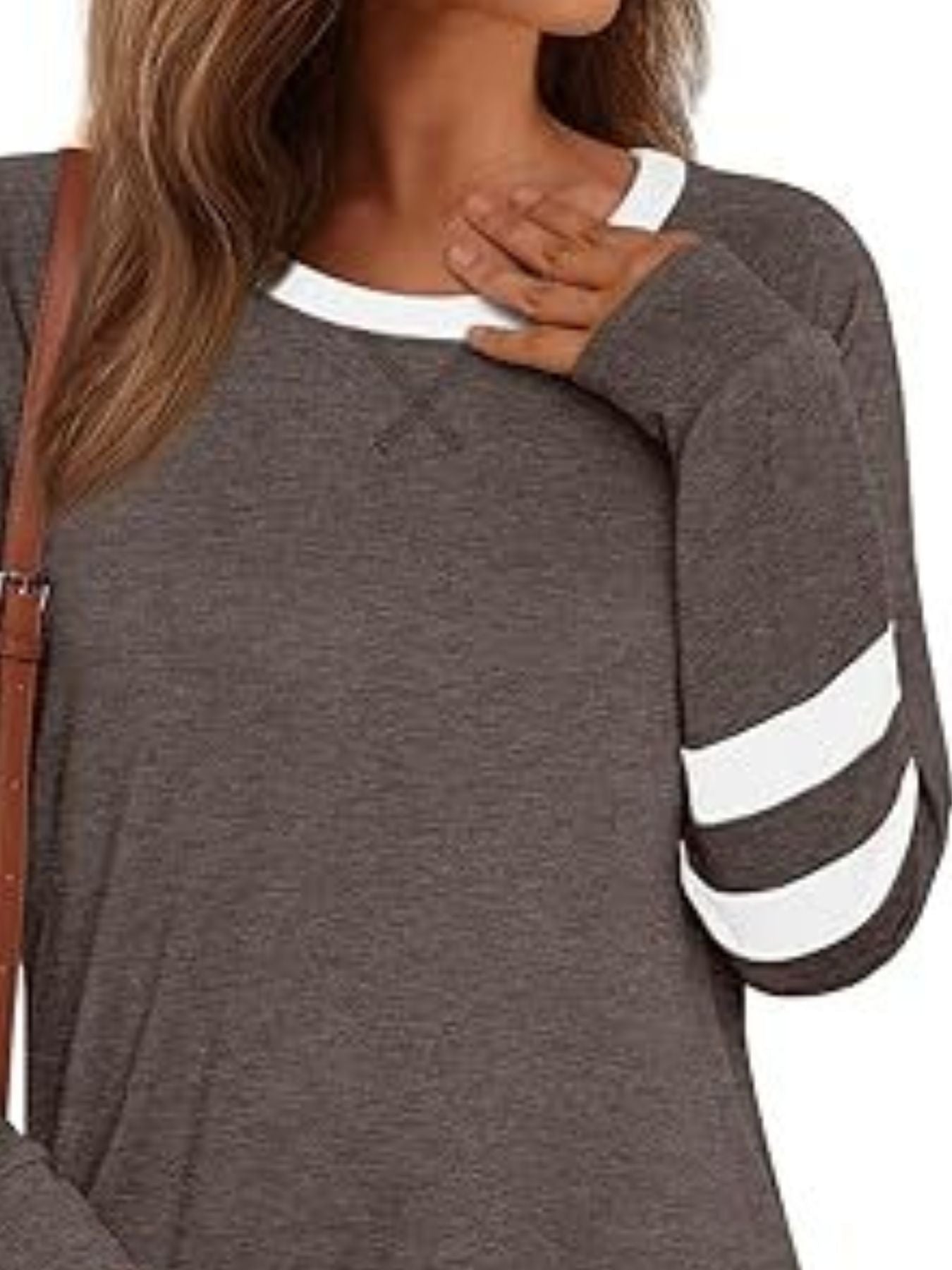 Casual Striped Round Neck T-Shirt - Che Cose Belle