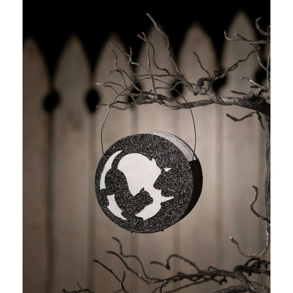 Cat in Moon Lantern | Halloween Decor | Bethany Lowe