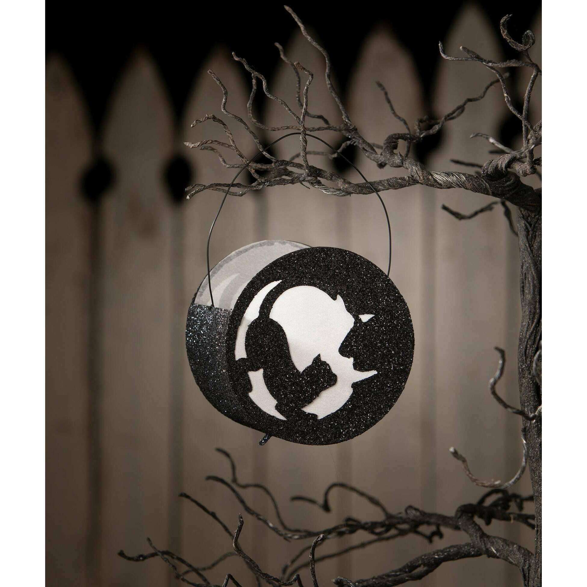 Cat in Moon Lantern | Halloween Decor | Bethany Lowe
