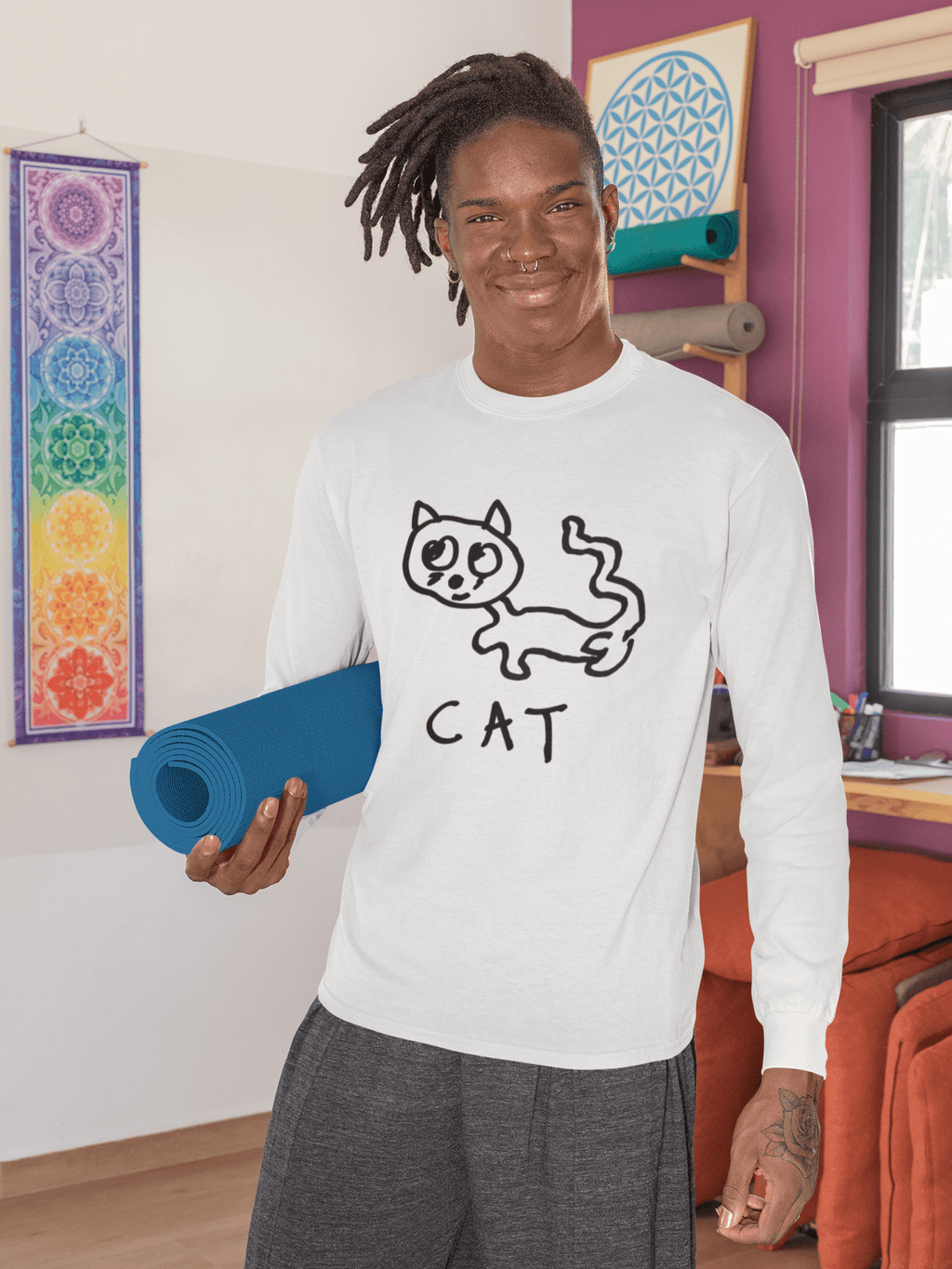 Cat - Long Sleeve Tee - Che Cose Belle