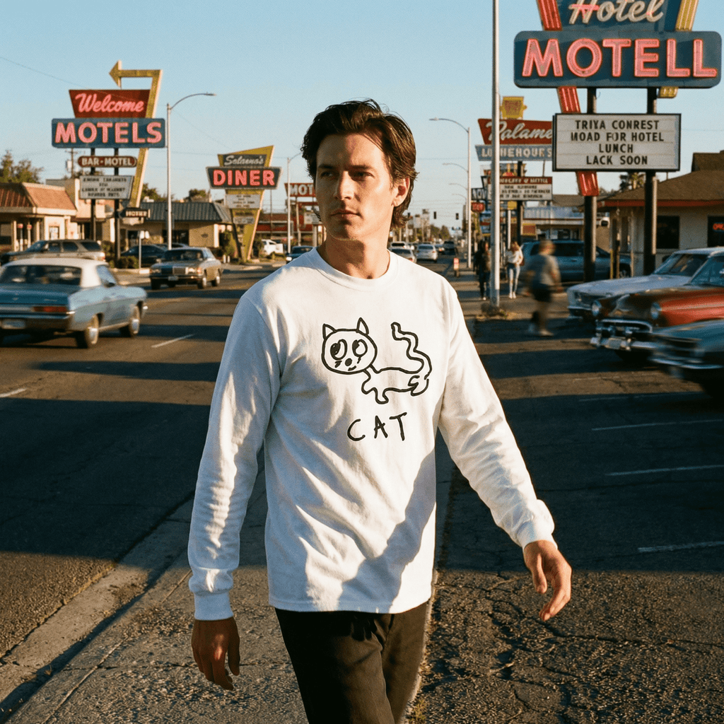 Cat - Long Sleeve Tee - Che Cose Belle
