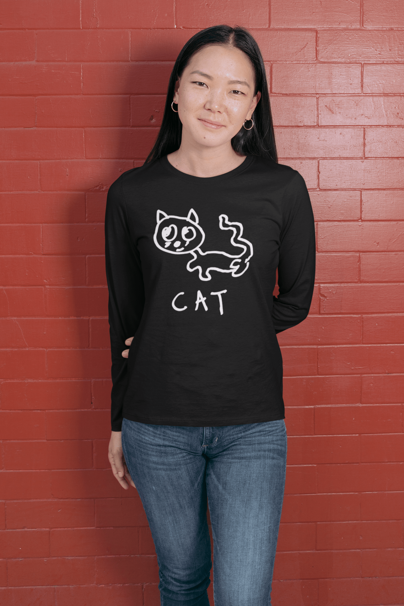 Cat - Long Sleeve Tee - Che Cose Belle