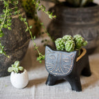 Cat Shape Small Planter in Concrete - Che Cose Belle