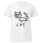 Cat - Women's Fitted Tee - Che Cose Belle