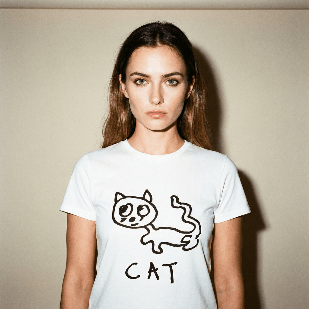 Cat - Women's Fitted Tee - Che Cose Belle