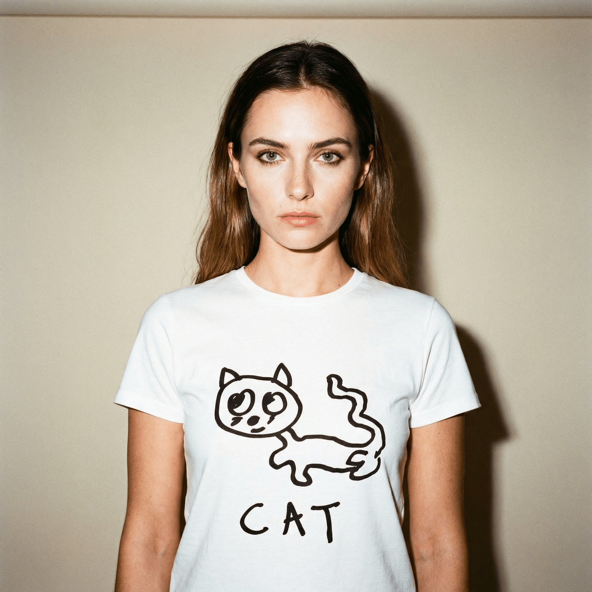 Cat - Women's Fitted Tee - Che Cose Belle