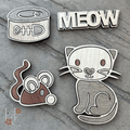 Cat Wood Magnet Set - Che Cose Belle