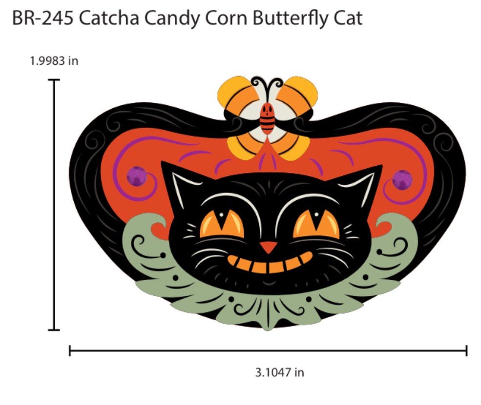 Catcha Candy Corn Brooch by Johanna Parker x Lipstick & Chrome - Che Cose Belle